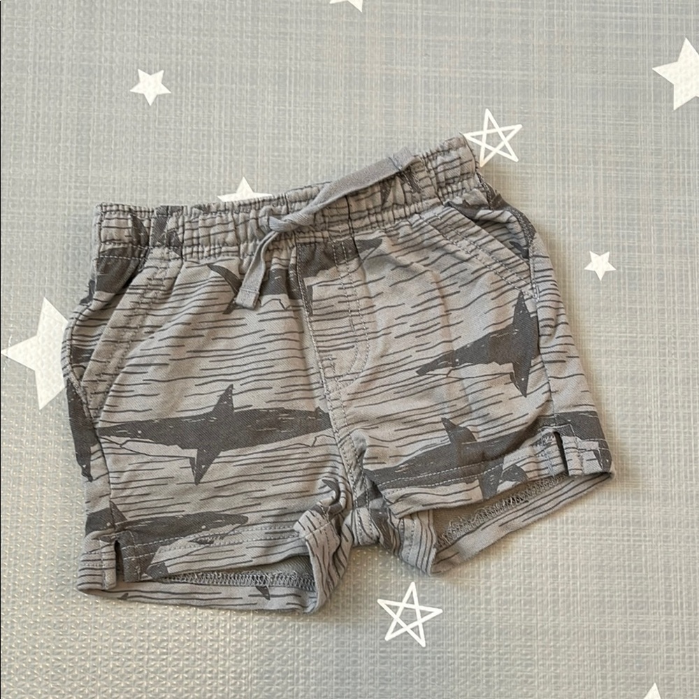 BOGO Tea Collection - 🦈 Knit Shorties, 12-18 months